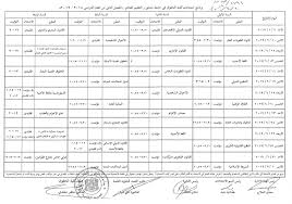 برنامج امتحان كلية الاداب جامعة دمشق