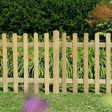 Picket fences are easy to maintain because there's space to get between for clearing debris and errant growth. Hartwood 3 X 6 Pressure Treated Picket Fence Panel
