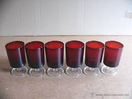 Vasos rojos americanos los vasos rojos al precio mas bajo con la mantel para juego de beer pong evil jared s 60 vasos rojos 6 pe atras quedaron los tipicos flotadores de pato sorprende este verano con los flotadores de moda. Lote 6 Copas Rojas O Vasos Rojos De Cristal Lum Vendido En Venta Directa 51566336