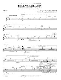 Lyrics by as played by stan whitmire. Bella S Lullaby Aus Twilight From Burwell Carter Buy Now In The Stretta Sheet Music Shop