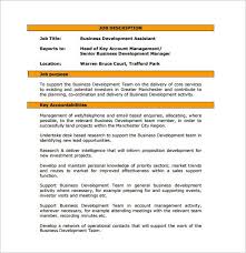 10 Free Word Pdf Format Download Free Premium Templates Job Description Template Business Development Assistant Jobs