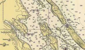 Old Nautical Charts Pacific Shoreline