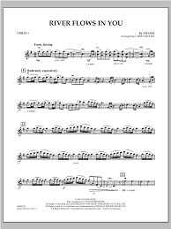 Learn river flows in you music notes in minutes. Larry Moore River Flows In You Violin 1 Sheet Music Pdf Notes Chords New Age Score Orchestra Download Printable Sku 310369