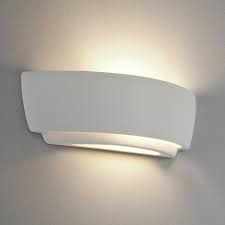 This white plaster coated wall sconce creates stunning lighting with a casual texture. Astro 1301001 Kyo Large Zen White Plaster Wall Up And Down Light Ideas4lighting