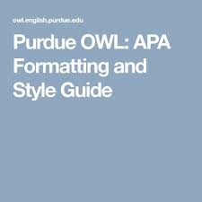 This page contains sample papers formatted in seventh edition apa style. Purdue Owl Apa Formatting And Style Guide Writing Lab Apa Formatting Purdue