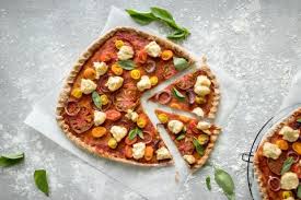 vegan pizza with homemade cashew cheese
