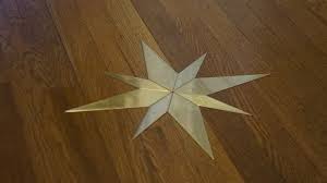 Brass Star Floor Inlay Inlay Flooring Flooring Diy Flooring