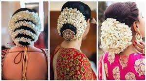 Easy jasmine flower hairstyles for all kinds of hair lenghts. 55 Fab Hair Bun With Jasmine Flowers Garland Collection Hair Bun With Gajra Hairstyle For Wedding Youtube