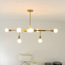 Modern 8 Light Pendant Light Industrial Gold Metal Ceiling Fixtures Suspension Lamp Edison Light Bulb Light Industrial Pendant Lightslight Pendant Aliexpress