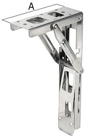 Cerniere,cicony,4 supporti pieghevoli in ferro, bloccabili, per tavolo, sedia, gambe, cerniera automatica, chiusura pieghevole, fai da te, ferramenta, minuteria per mobili, cardini. Braccio Pieghevole Per Tavoli O Sedie Osculati