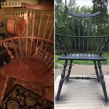The Magic Of Kyrlon No Primer No Sanding Black Matte Spray Paint I Debated Leaving The Chair As Black Painted Furniture Painted Chairs Diy Painted Furniture
