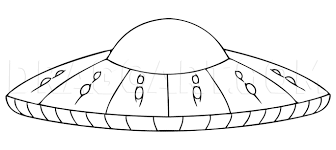 Would you like to draw a cartoon telescope to observe a comet? How To Draw A Ufo Step By Step Drawing Guide By Dawn Dragoart Com