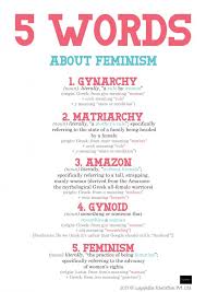 Feminism Anyone D Words Feminism Vocab