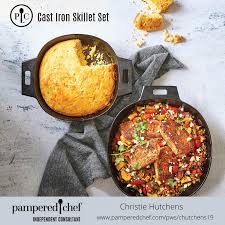 Cast Iron Skillet Set In 2020 Pampered Chef Pampered Chef Consultant Pampered Chef Party