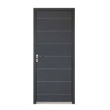 Découvrez notre large gamme de porte de garage. Porte D Entree Aluminium Adelina Gris 90 X H 215 Cm Poussant Droit Castorama