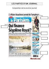 J'ai refait entièrement les documents enseignants et documents élèves afin. Les Parties Du Journal