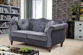The Upholstered Sofa Measures 34 X 79 5 X 34 And Weighs 117 Lbs And Arrives With An Easy Assembly Frenchc French Country Sofa Love Seat Furniture Direct