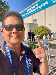 Rams training camp in full effect! Blessed to be apart of the ABC7 team for  another season but this time a new location Loyola Marymount University a  much more intimate setting &