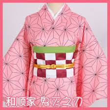 Kimetsu no Yaiba Kamado Nezuko Cosplay Costume Kimono Set Halloween Demon  Slayer | eBay