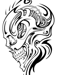 Pin By Hog Wild Grfx On Line Art Skull Tattoos Skull Tattoo Design Skull Stencil