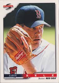 Amazon.com: Aaron Sele, Boston Red Sox Pitcher 1996, #416 OFFICIAL LICENSEE  MLB, PINNACLE #2 : 藝術古董收藏
