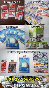 Jasa Percetakan Offset Brosur Flyer Poster Harga Murah Surabaya Semarang Yogyakarta Bandung Jakarta Banjarmasin Makassar