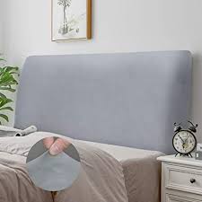 Cost scäƒzut vanzare online stiluri clasice fodera per letto contenitore amazon rawpedia ro : Copertura Per Testiera Fodera Per Testiera Del Letto Tessuto In Velluto Elasticizzato Copertura Protettiva Con Fondo Elastico Per La Decorazione Del Letto Grigio Chiaro Lunghezza 200cm 220cm Amazon It Casa E Cucina