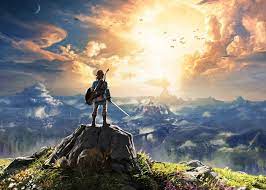 Link Facing The World From The Legend Of Zelda Breath Of The Wild Legend Of Zelda Breath Breath Of The Wild Legend Of Zelda
