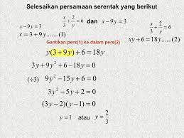 Persamaan Linear Tingkatan 3 Ahmad Marogi