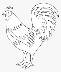 The image is png format and has been processed into transparent background by ps tool. Chicken Clipart Tail Black And White Rooster Art Transparent Rooster Black And White Hd Png Download Kindpng