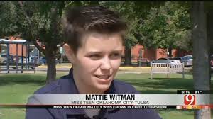 INSPIRATION: We had the great privilege of getting to know Mattie Witman  this afternoon. Mattie made this weekend by winning the "Miss Teen  OKC/Tulsa" Pageant this weekend. Watch Mattie's story here:  http://www.news9.com/category/116601/video-page ...