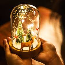 Offering festive flair, a bit of bling, and a warm glow, this set of three decorative gift boxes is sure to shine in any space this holiday season. China Wooden Base Christmas Gift Light For Desk Decoration China Decoration Light And Christmas Light Price