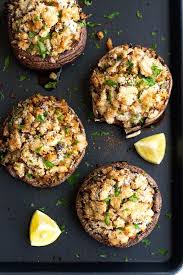 Shrimp Stuffed Portobello Mushrooms Easy To Make Waistline Friendly And Just 30 Minutes Fr Portobello Mushroom Recipes Portobello Mushroom Stuffed Mushroom