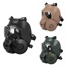 Us 12 24 31 Off M40 Single Fan Gas Mask Cs Filter Paintball Shooting Tactical Army Military Guard Airsoft Helmet Fma Capacetes De Motociclista In