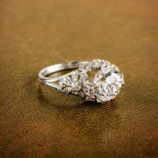 Edwardian Style Engagement Ring Estate Diamond Jewelry Edwardian Engagement Ring Filigree Engagement Ring Vintage Engagement Rings