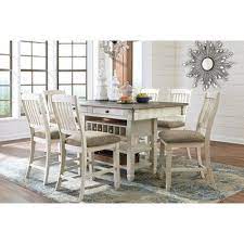 Bolanburg Round Drop Leaf Counter Table Antique White Signature Design By Ashley Dining Room Furniture Sets Dining Room Server Counter Height Dining Table