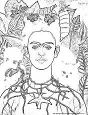 277x300 frida kahlo coloring pages gallery frida kahlo coloring pages. Pearmama Frida Kahlo Body Cast Printable Coloring Home