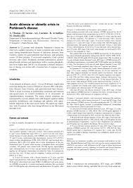 Diagnosing parkinson's disease is actually hard work, and mistakes can be made (click here for more on this). Pdf Acute Akinesia Or Akinetic Crisis In Parkinson S Disease