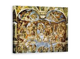 Dar sa stiti ca judecata universala a lumii va. Tablou Canvas Michelangelo Buonarroti Capela Sixtina Judecata De Apoi Tablouridecor Ro