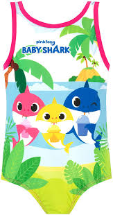 Shark bathing suits, whale bathing suits, turtle bathing suits, starfish bathing suits and more! Amazon Com Pinkfong Girls Baby Shark Swimsuit Clothing