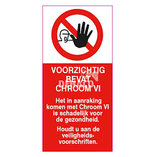 The 'hazard classification and labelling' section shows the hazards of a substance based on the standardised system of statements and pictograms established under the clp (classification labelling and packaging) regulation. Stickers Chroom 6 100 X 200 Mm