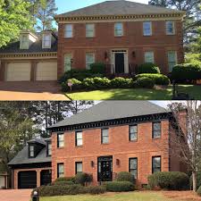 I love southern ontario brickwork. Our Brick House Transformation With Black Trim Blacktrim Traditionaltomodern Brickhouse Bric Brick Exterior House Brick House Trim Red Brick House Exterior