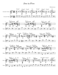 Maybe you would like to learn more about one of these? Jive In Five Music Sheet Download Handwritten And Printable Music Sheet And Music Scores