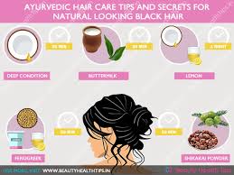 Whether you've opted to highlight your hair at home or visit a professional for your new. How To Get Natural Looking Black Hair Ayurvedic Hair Care Tips Beauty Health Tips
