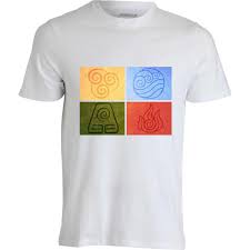 Avatar The Last Airbender Four Elements Mens Womans Available T Shirt White A T Shirts Fun T Shirts Online From Jie47 14 67 Dhgate Com