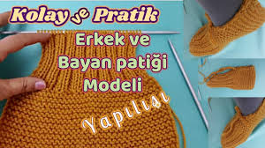 Kolay Ve Pratik Bay Bayan Patik Modeli Bastan Sona Yapilisi Anlatimli Patikler Orgu Tig Isleri