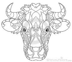 Hand Drawn Doodle Outline Cow Head Decorated Ornaments Vector Zentangle Illustration Floral Ornament 65472596 Jpg 40 Coloriage Vache Art De Vache Tete De Vache