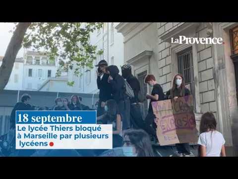 18 septembre : Le lycée Thiers bloqué à Marseille par une dizaine de lycéens