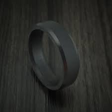 Elysium Black Diamond Slim Wedding Band Beveled With Matte Finish Black Diamond Wedding Bands Diamond Wedding Bands Black Diamond Ring