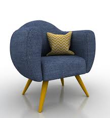 Hidea lounge chair — olivya stone. Single Seat Sofa Chair Jeans Couch 3d Cgtrader